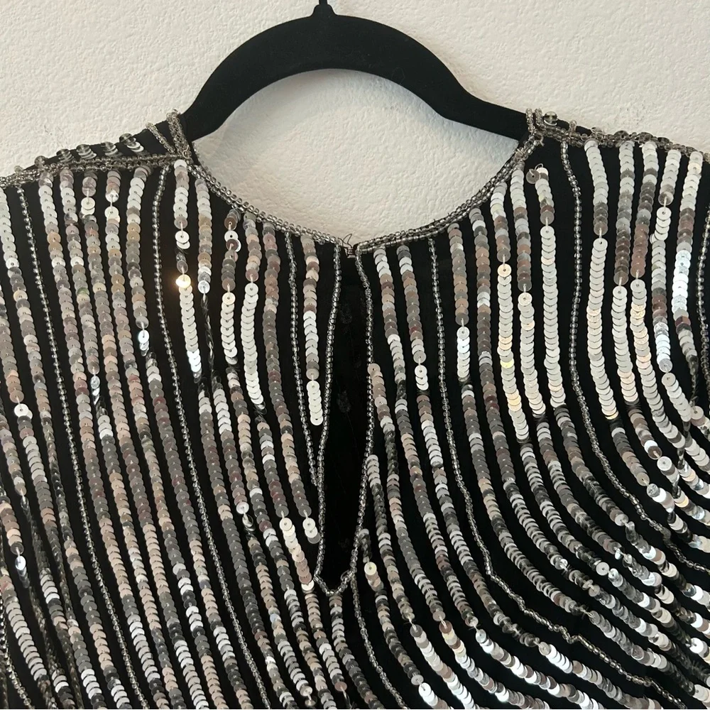 Vintage Judith Ann Creations Sequined Cocktail Dress - Picture 5 of 7
